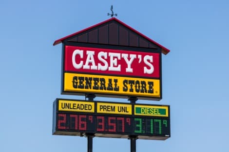 Casey's Shares Fall as Fiscal First-Quarter Same-Store Sales Growth Misses Street Views